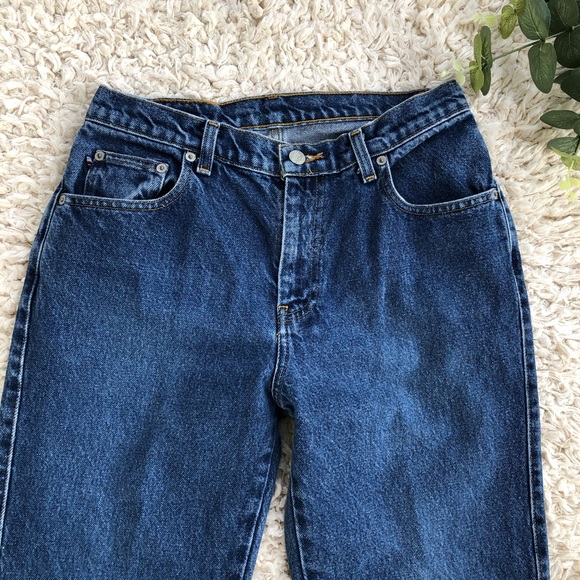SOLD Vintage Ralph Lauren dark wash flare jeans - Picture 4 of 10